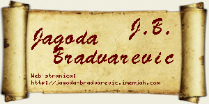 Jagoda Bradvarević vizit kartica